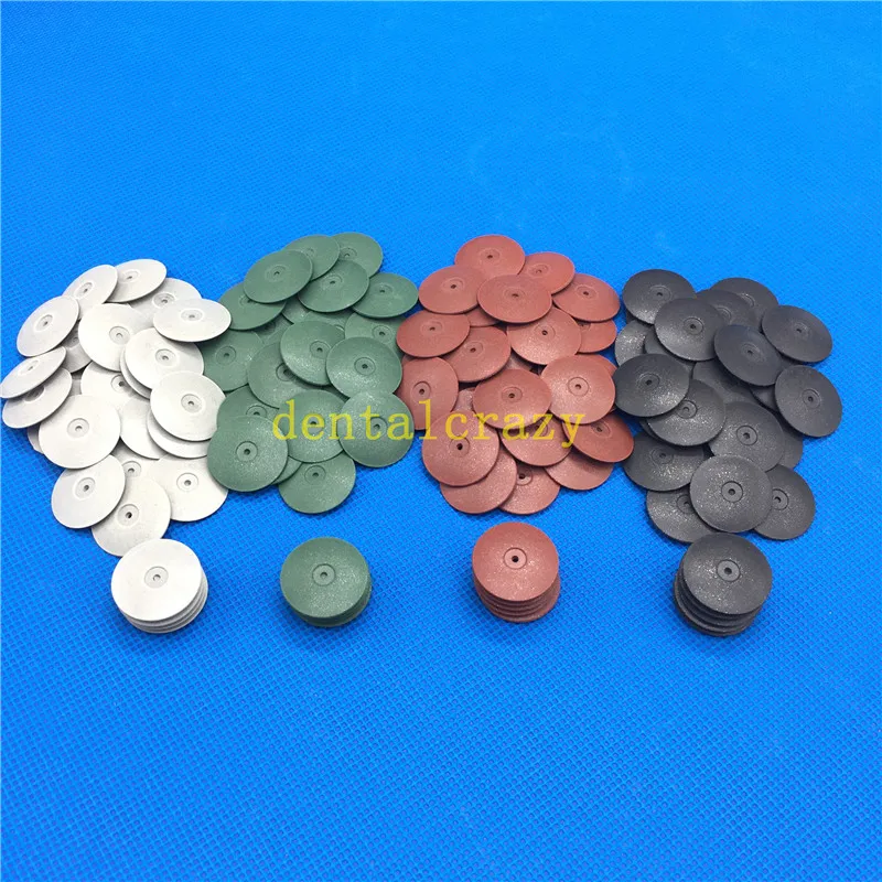 100pcs High Quality Dental Lab Polishing Wheels Burs Silicone Rubber Polishers 4 colors | Красота и здоровье
