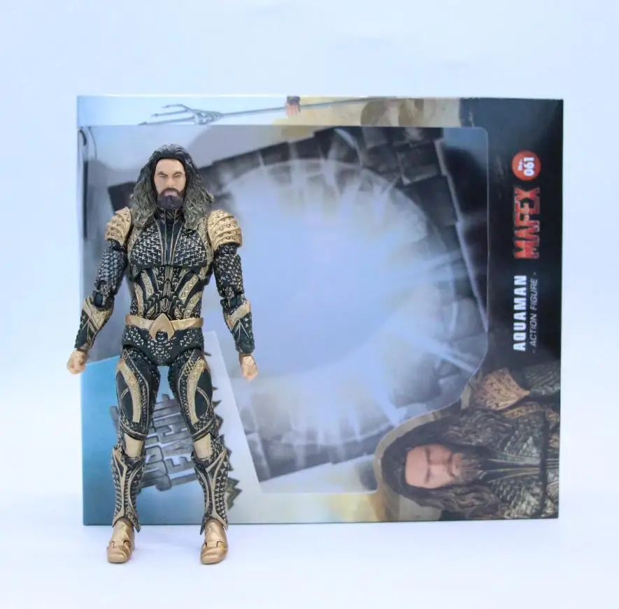 Железная Статуэтка из ПВХ Лиги Справедливости DC Mafex 061 Aquaman коллекционные суставы