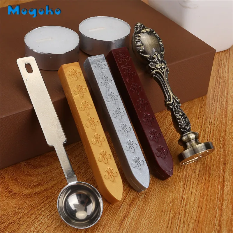 Mogoko Wax печать штемпели классический винтажный стиль латунный цвет античный
