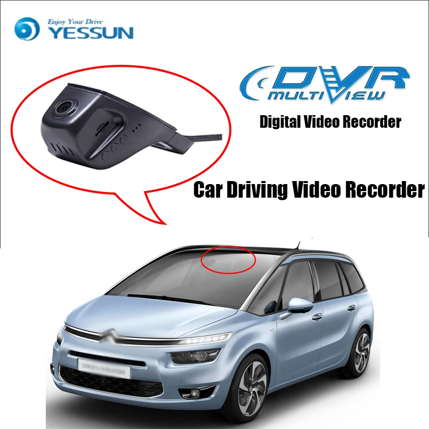 YESSUN для Citroen Picasso Автомобильный видеорегистратор DVR Мини приложение управления Wifi