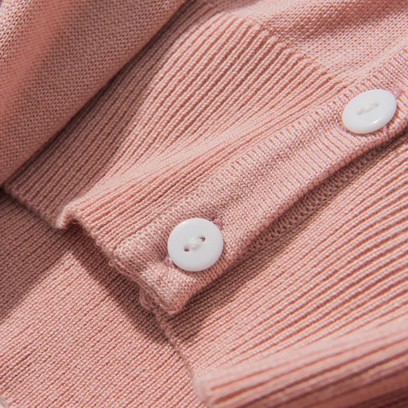 

Smpevrg ice silk knitted sweater female cardigan V-neck long sleeve summer thin cardigan women sweater knit top coats pull femme