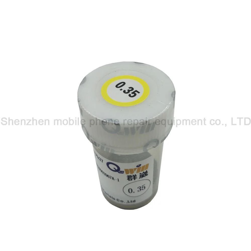 1PCS 0.35MM Sn63Pb37 250K 0,2/0,25/0,3/0,35 мм привели пайки оловом шарики для микросхема наладочная станция деболлинга по технологии BGA паяльная станция для пайки печатных плат сварочного аппарата - Цвет: 1PCS 0.35MM