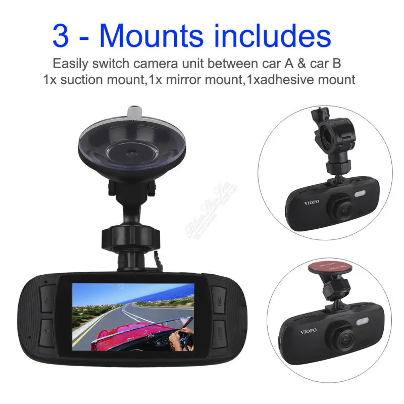 Viofo G1W S HD 1080P супер конденсатор Novatek96650 IMX323 Автомобильный видеорегистратор|dash cam