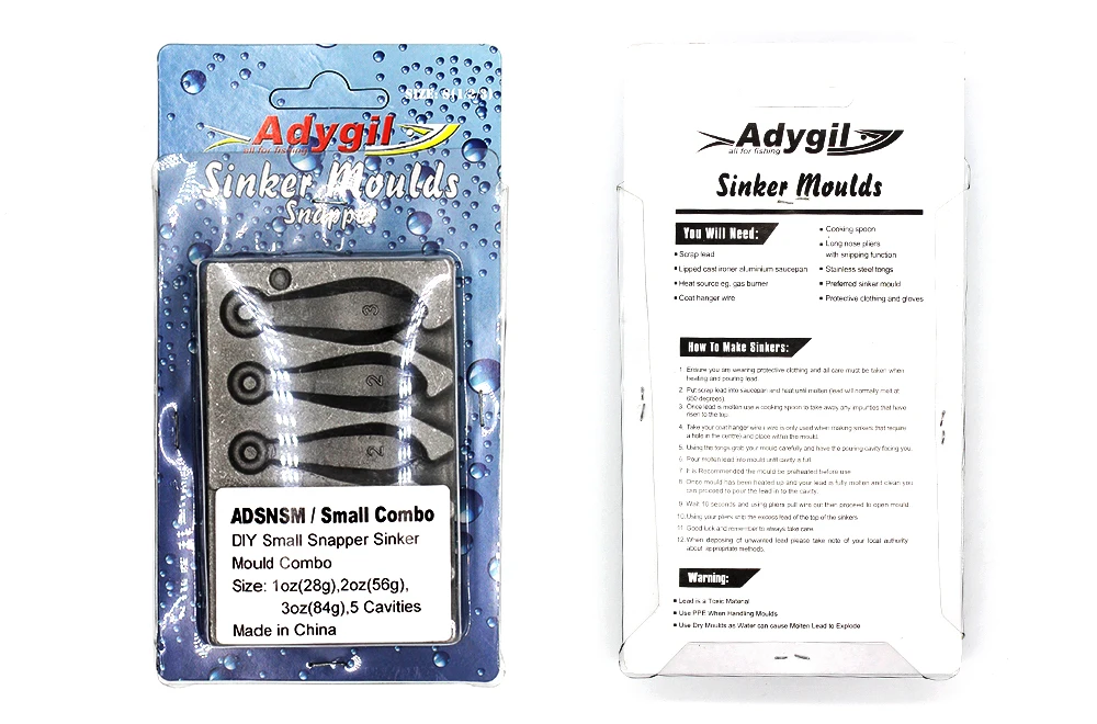 AGAPE DIY для рыбалки и морских окуней грузило, высокое качество пресс-форм ADSNSM/маленький комбо рифовых и морских окуней грузило, высокое качество 28 г(56 гр.) 84 г 5 гнезд