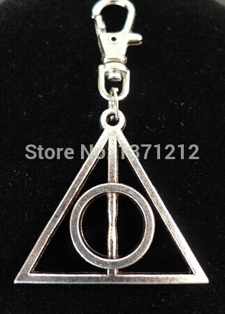 Хит продаж 50 шт. модный треугольный брелок Дары смерти для ключей сделай сам