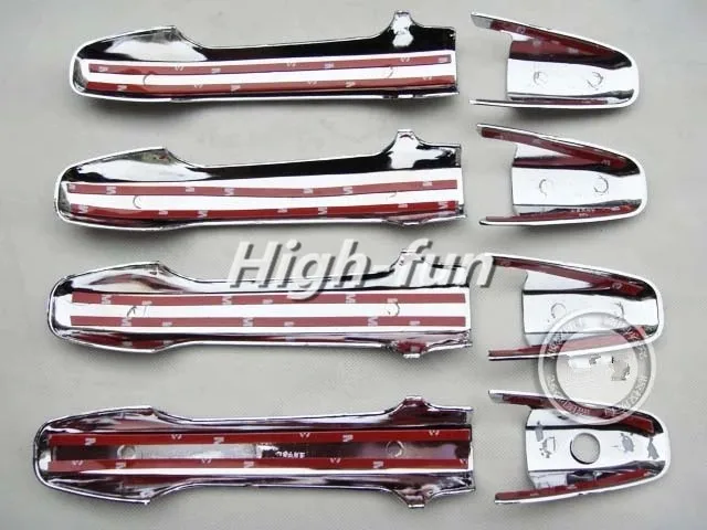FUNDUOO для Honda Civic 4 двери седан 2006 2007 2008 2009 2010 2011 новые хромированные дверные ручки из овечьей шерсти+ стакан-чаша крышка Прямая