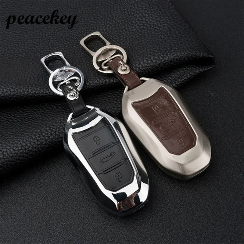 Чехол для ключей из кожи Peugeot 3008 208 308 RCZ 508 408 2008 407 307 4008 Citroen C5 C6 C4L CACTUS C3XR|citroen case|peugeot