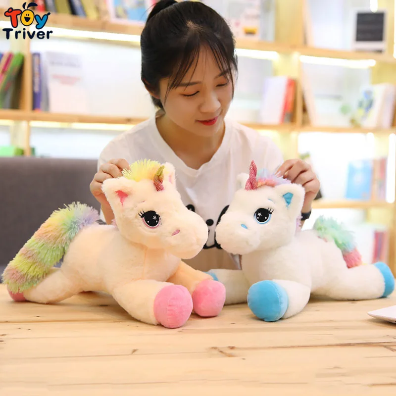 Kawaii Радужный Единорог плюшевые игрушки мягкие животные кукла Успокаивающая