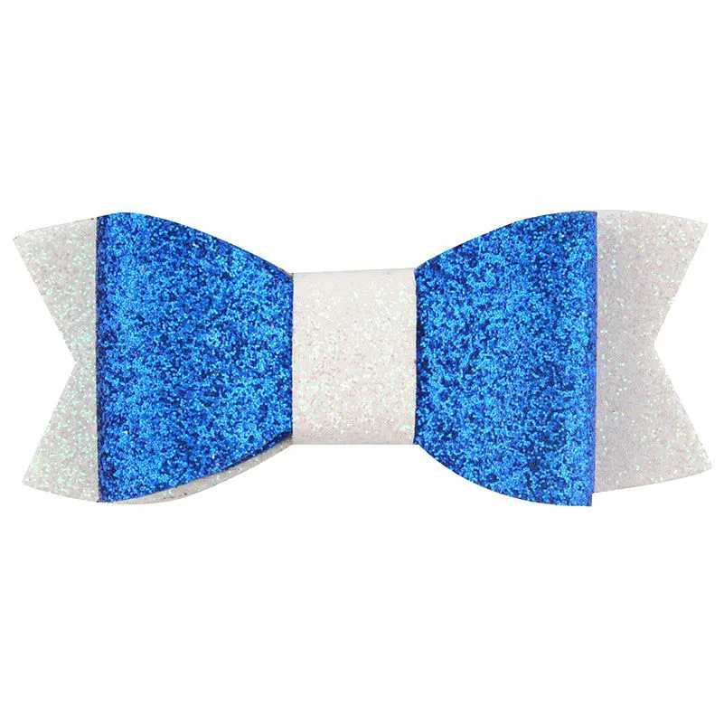 2.8 Inch Hair Bows for Girls Leather Glitter Cute Clips Alligator Korean Accessories Teens Kids Toddlers | Детская одежда и обувь