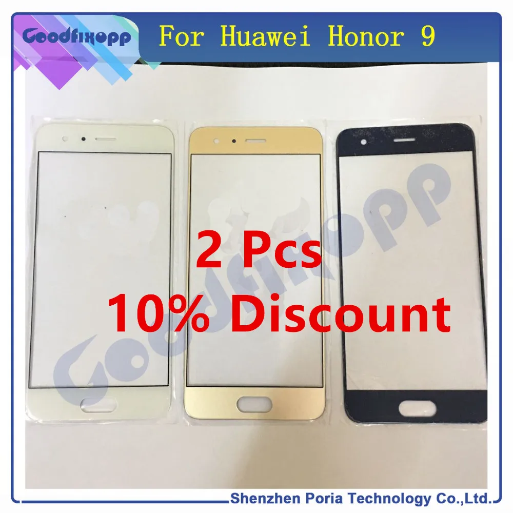 Передний экран для Huawei Honor 9 внешнее стекло ЖК дисплей Сенсорная внешняя крышка