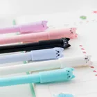 Ручка гелевая, черная, 0,5 мм, корейский стиль, школьные письменные принадлежности