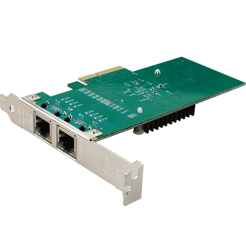 DIEWU RJ45 lan Сетевой кабель Gigabit 10/100/1000 Мбит/с 1G 82576 PCIe 4x сервер мини беспроводной