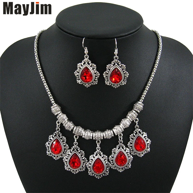 MayJim Заявление ожерелье моды ювелирных изделий цепи большой хрустальный Кулон