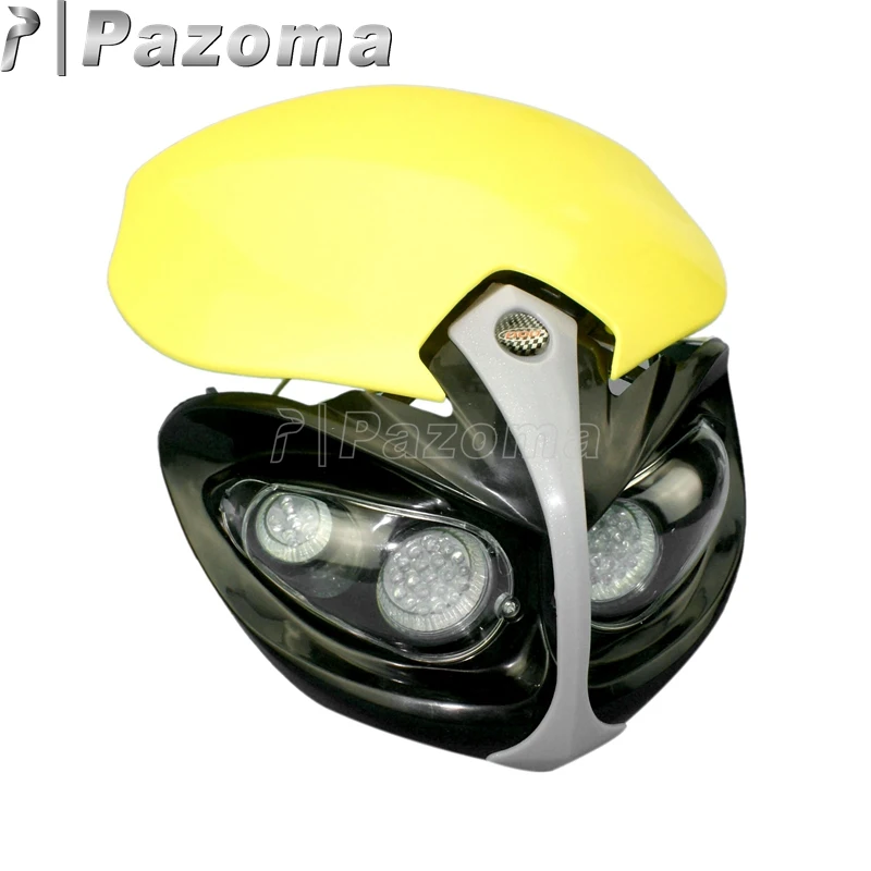Фара для мотоцикла Pazoma двойная Suzuki DR DRZ RM 650 200 250 125 400 80 65 85|light for|light for headlight bike |