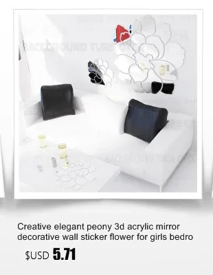 DIY Весна природа, свежий Vivid завод зеркало декоративные настенные наклейки для спальни декора вход настенные украшения гостиной R049