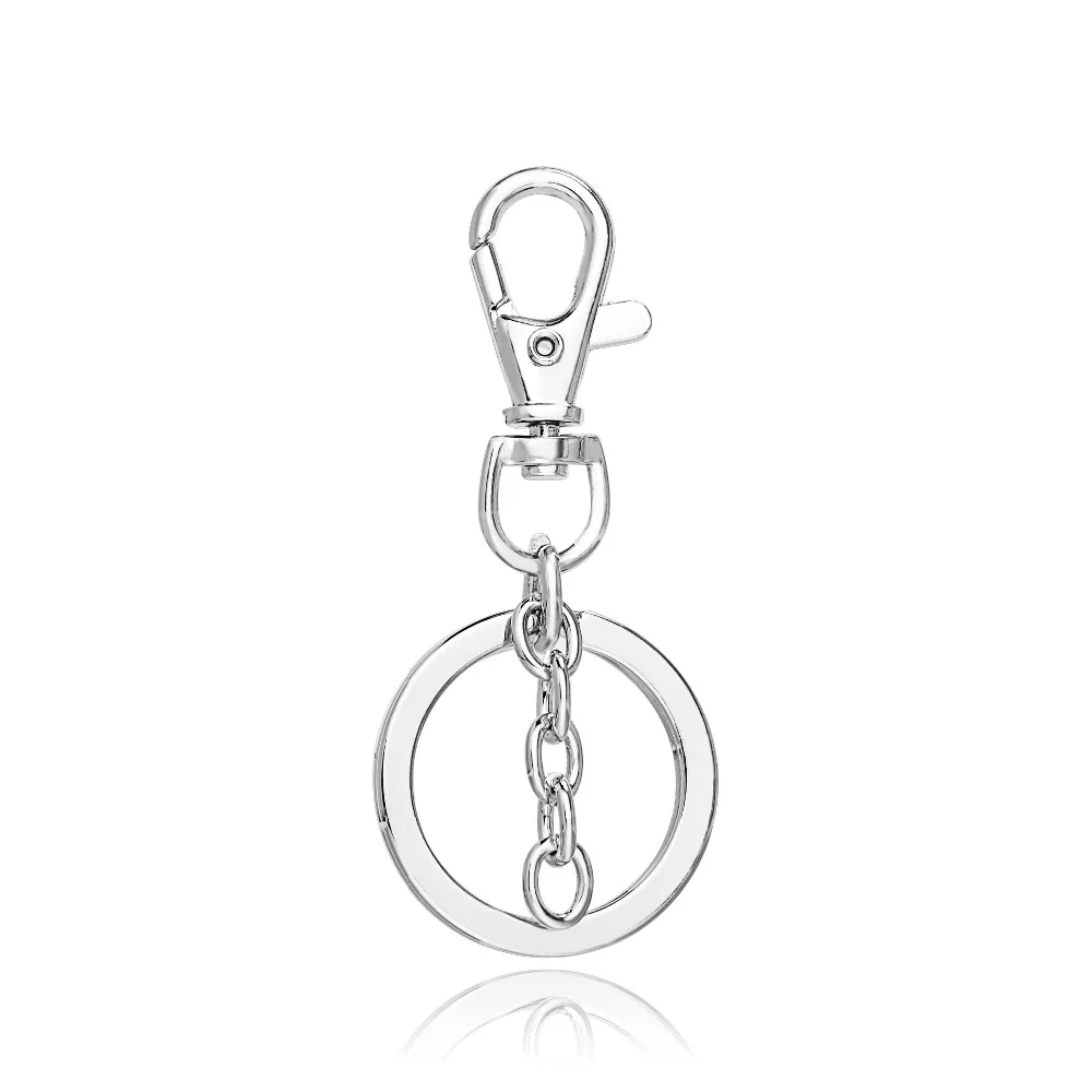

1Pc Rhodium Lobster Clasps Key Ring Key Chain For DIY Bag Charm Findings