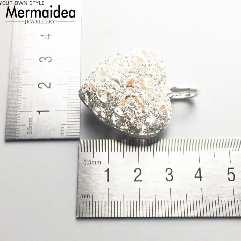 Кулон в виде сердца медальон из серебра 2020 пробы Стильное ожерелье аксессуары