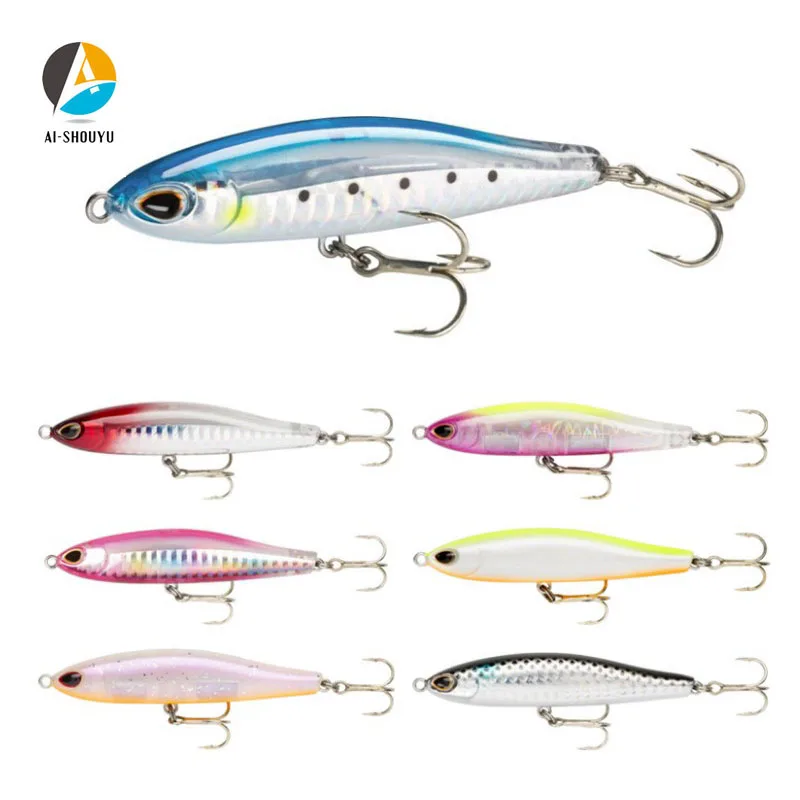 AI SHOUYU 1 шт. новые карандаш приманки 8 см 18 г жесткая Приманка Minnow ледовой рыбы