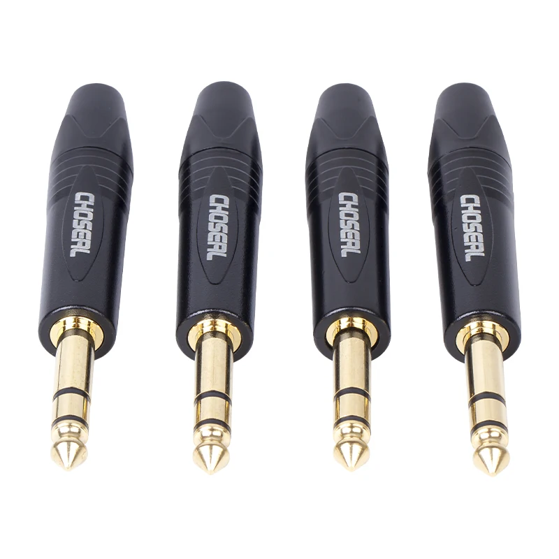 Choseal 30 юбилей QD2009 4 шт. 6 35 мм разъем штекер стерео для 5 микрофона|connector female|connector