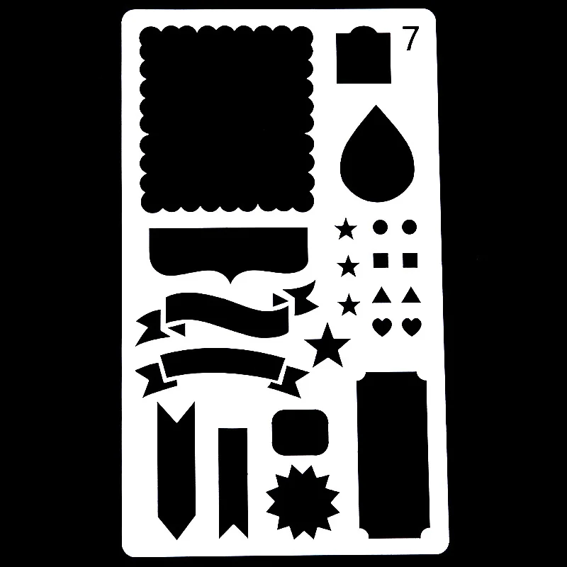 DIY Scrapbooking Water Droplets Stamp Label Embossing Drawing Spray Template Arts Crafts Digital Plastic Folders | Дом и сад