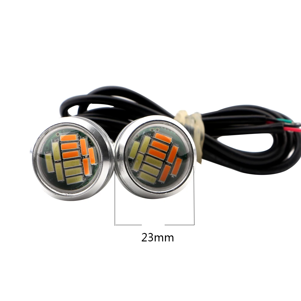 2 шт. крючке 4014 12 SMD СВЕТОДИОДНЫЙ Тюнинг автомобилей DRL дневного света Обратный
