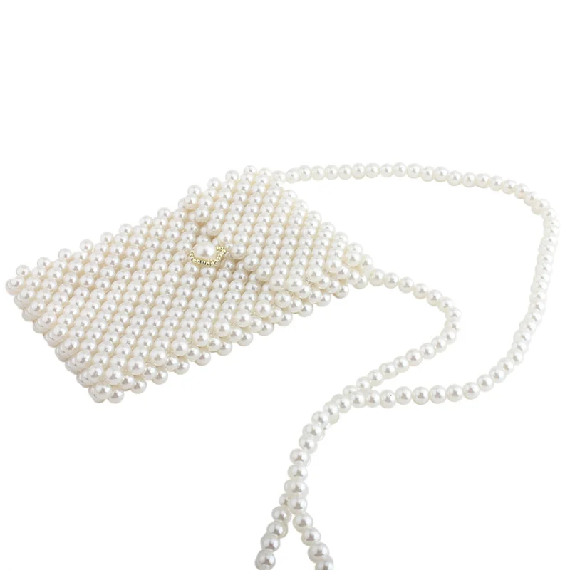 Клатч с маленьким ароматным жемчугом модная новинка 2019 женские сумки