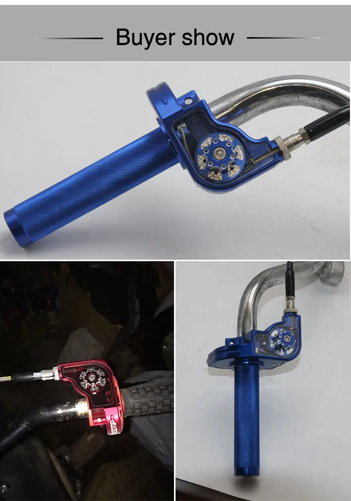 ZSDTRP 22 мм CNC алюминиевые мотоциклетные ручки дроссельной заслонки, поворотная газовая Ручка Дроссельной заслонки для Kawasaki Dirt Pit Bike Kayo 110-250cc