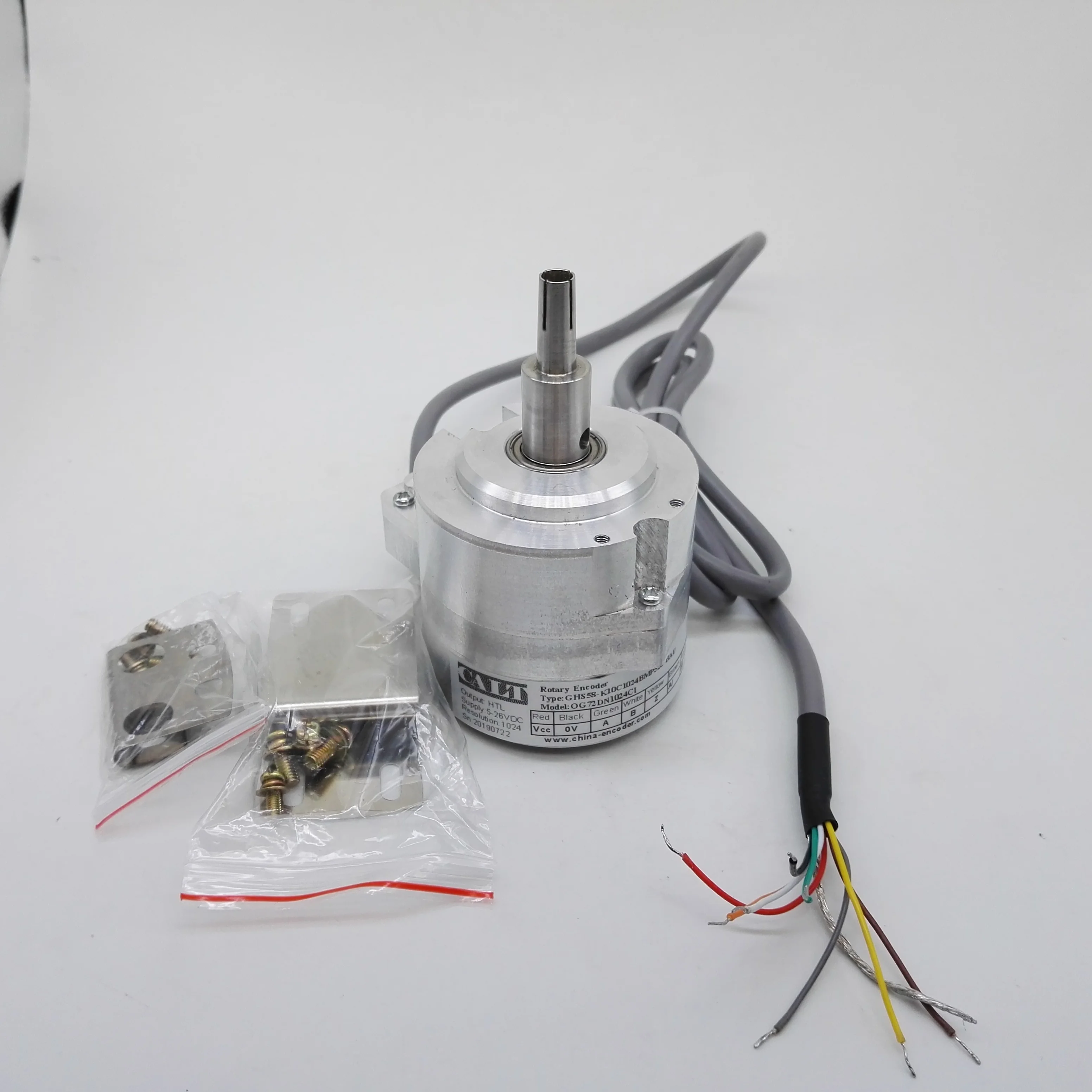 CALT сплошной вал вращающийся инкрементный энкодер GHS58-K10C1024BMP526 DC 5v замена OG72DN1024CI