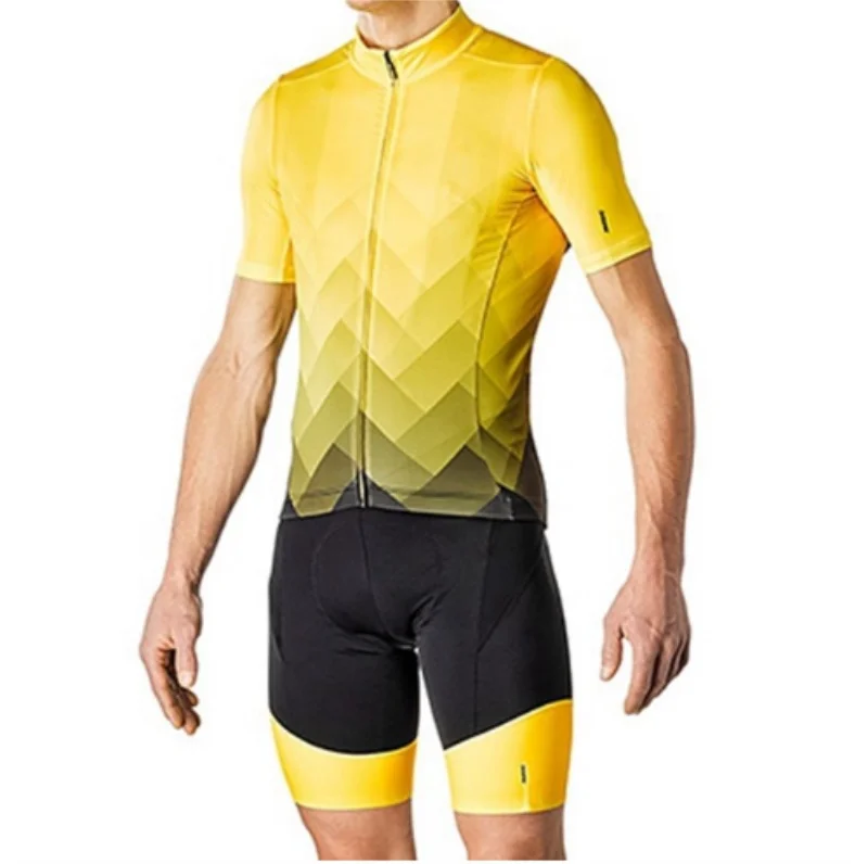 Mavic 2019 Pro team велосипедная майка с коротким рукавом комплект велосипедной одежды