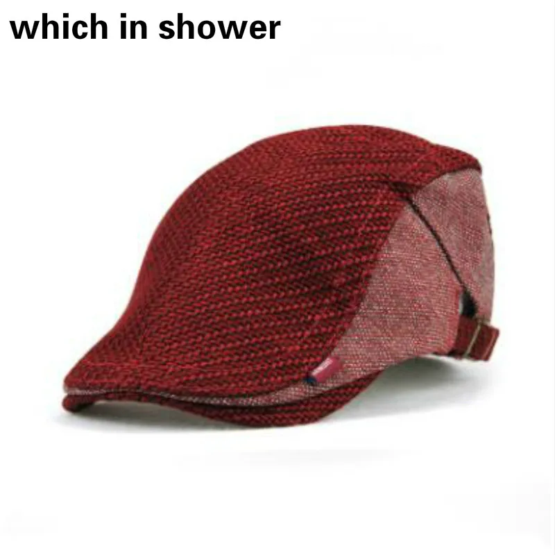 Винтажный вязаный мужской берет для пожилых мужчин регулируемая Толстая Мужская