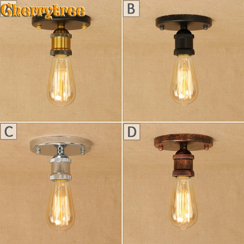 Ceiing светильник s потолочный Лофт Декор Ретро Industrial американский стиль кабель