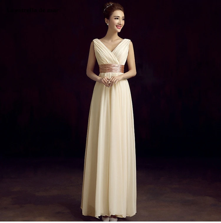 Robe demoiselle d'honneur Горячие sexy шифон с v-образным вырезом Королевский синий цвет Шампанское Фиолетовый Синий Кот Красные нарядные платья под$35