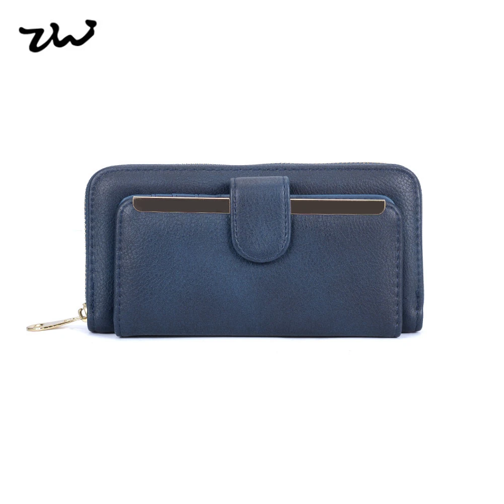 ZIWI Повседневное Для женщин бумажник долго Cluth кошелек Искусственная кожа Hasp