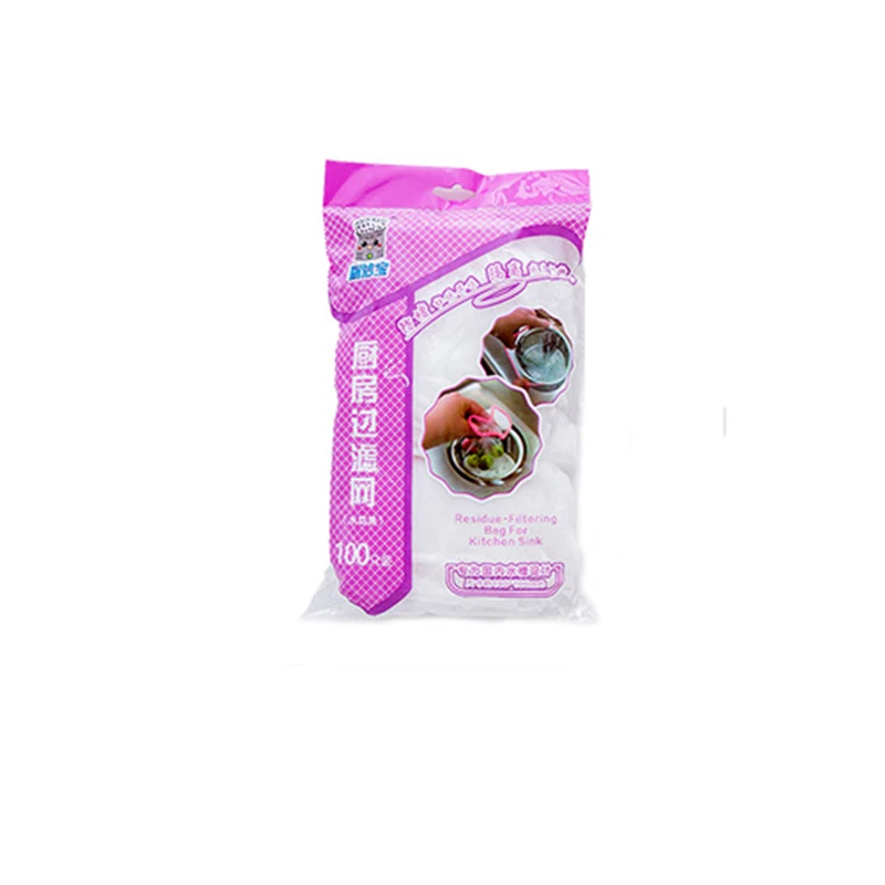 100Pcs Кухня Ванная комната Предотвращение волос раковина дуршлаг ситечко инструменты заглушка для ванной сетчатый фильтр из сетчатой ткани сетчатый фильтр многоразовый - Цвет: 100Pcs