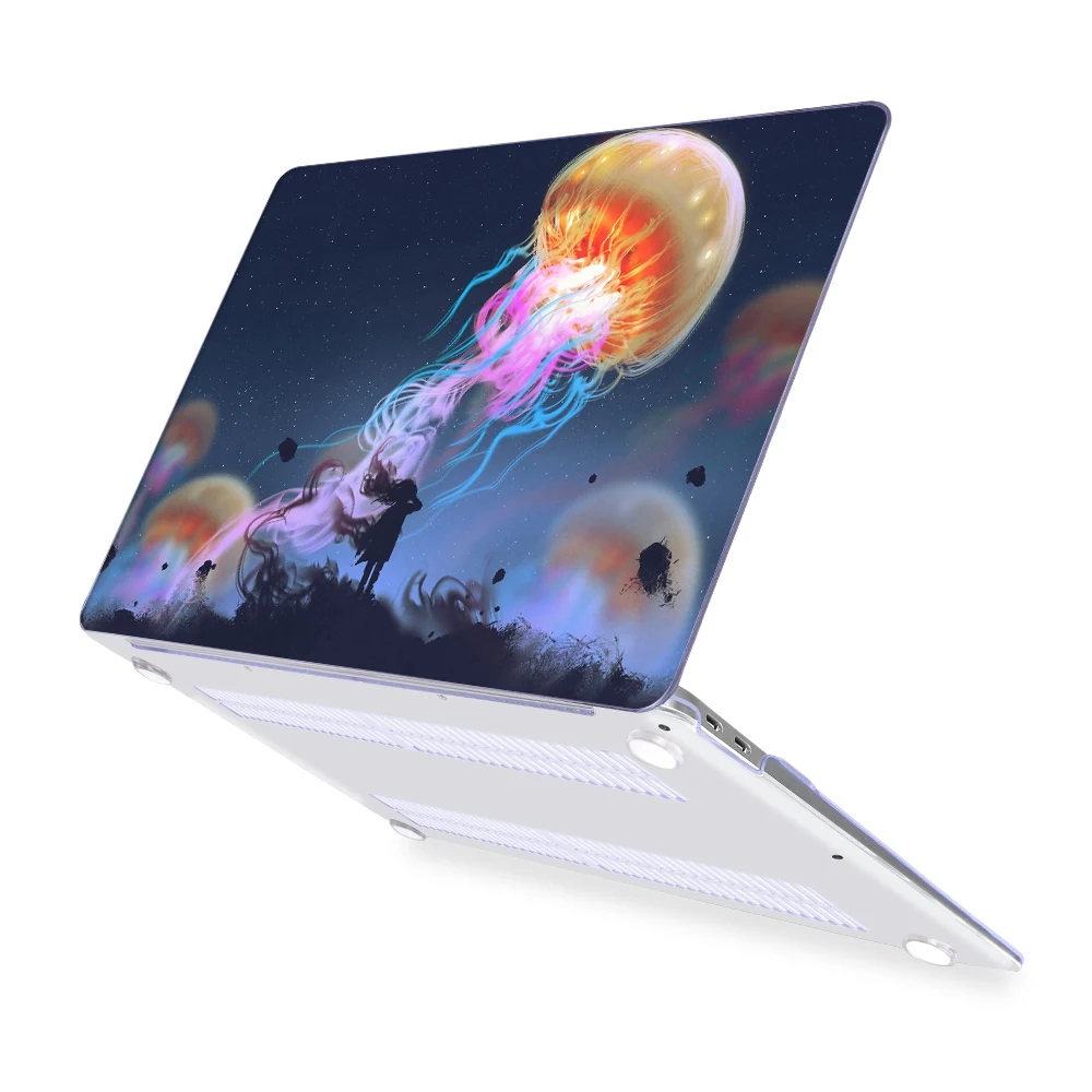 16 дюймов чехол для ноутбука MacBook Air Pro 13 15 дюймов A2141 A2159 A1932 A1466 жесткий чехол с принтом Оболочка и крышка клавиатуры - Цвет: Z175