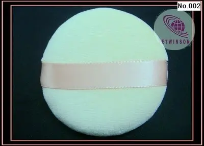 

1X FACE VELOUR POWDER FACIAL PUFF SATIN RIBBOND DIAMETER 8cm