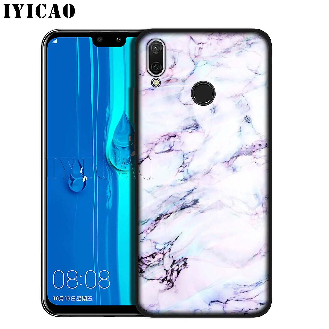 IYICAO розовый мрамор Новинка Fundas Мягкий силиконовый чехол для телефона Huawei Mate 30 20 10