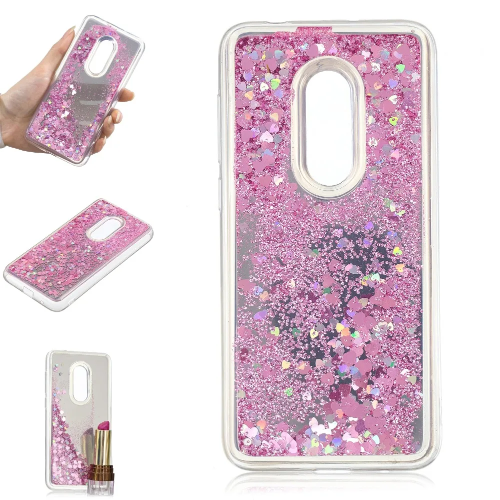 HYAIZLZ Case for Alcatel 3 5052 1X 5059 3V 5099 Back Cover Quicksand Liquid Mirror 5 5086D 3X 5058I |