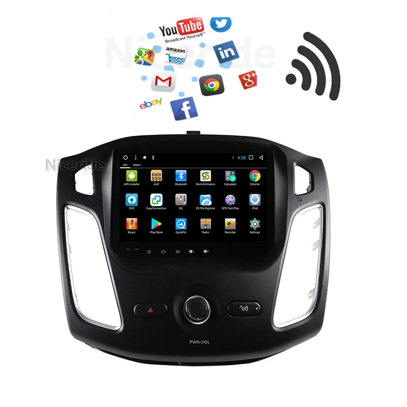 2 din Android gps для Ford Focus 3 2012 2013 2014 2015 2Din автомобиля радио навигации клейкие ленты