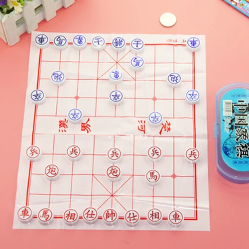 Chinese chess 1 Набор китайских шахматных игр настольные игры для детей Обучающие Летающие шахматы шашки взрослые дети Семейные шахматные игры - Цвет: Chinese chess