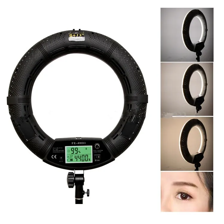 Yidoblo FE-480II Bi-color Photo Studio Ring светильник Светодиодная лампа для освещения видео Lamp Day