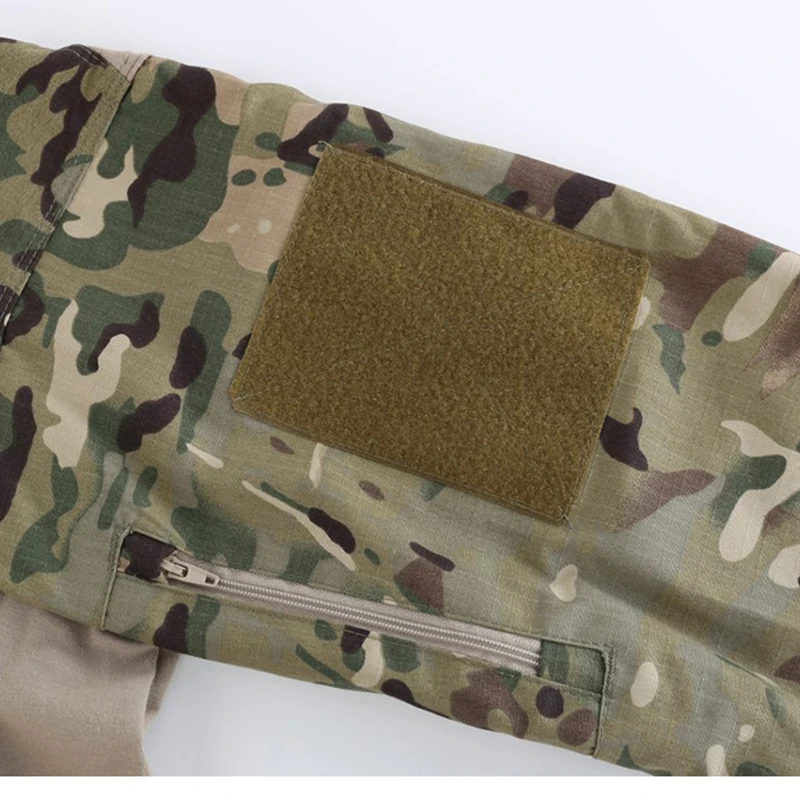 

Military Uniform Combat Shirt Men Assault Tactical Camouflage US Army T Shirt Male Airsoft Paintball Outdoors Long Sleeve Shirts