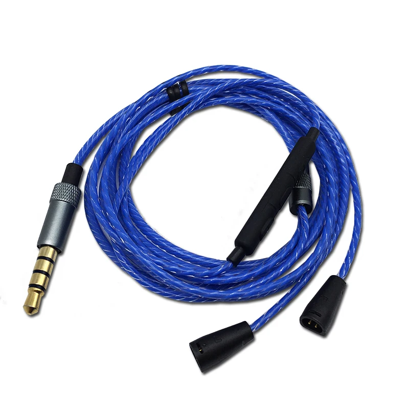 DIY IE80 кабель для наушников Sennheiser IE8 IE8i Сменные одинарные Кристальные медные
