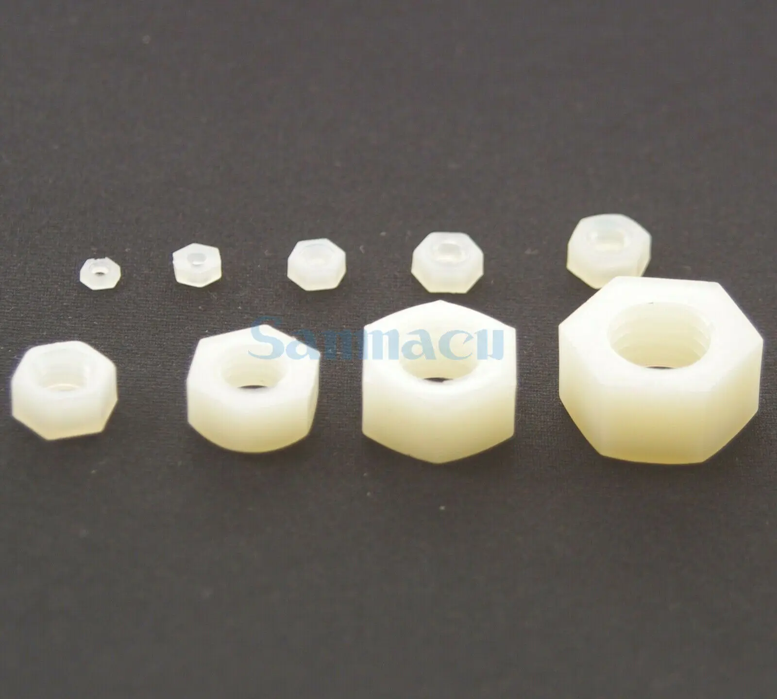 

Metric Thread M2/M2.5/M3/M4/M5/M6/M8/M10/M12/M14/M16 Full Nylon Plastic Hex Nuts