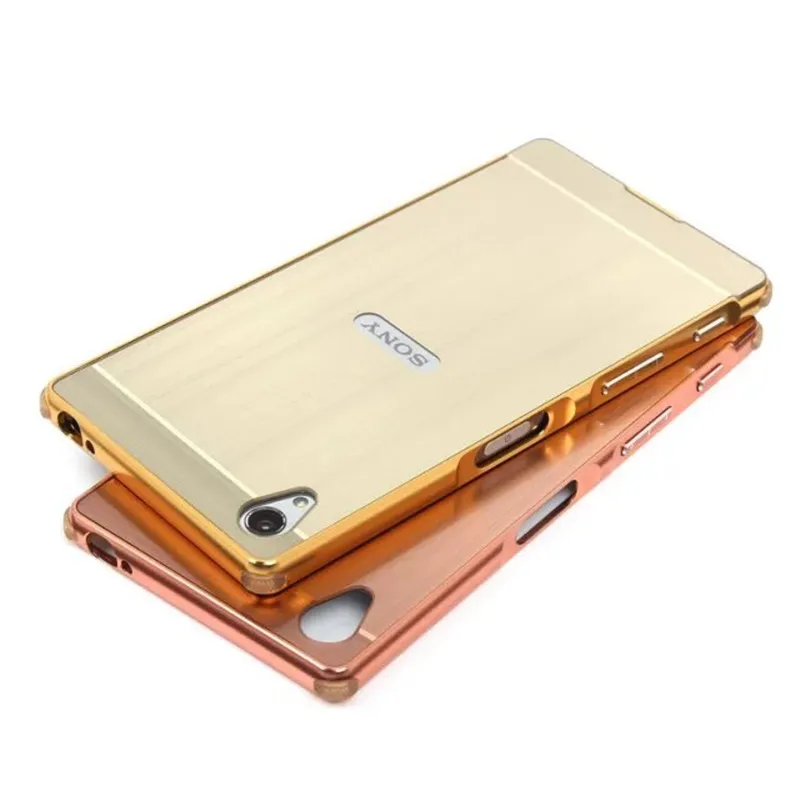 Чехол для Sony Xperia Z5 Dual E6683 E6653 металлический чехол с металлической рамой и задней