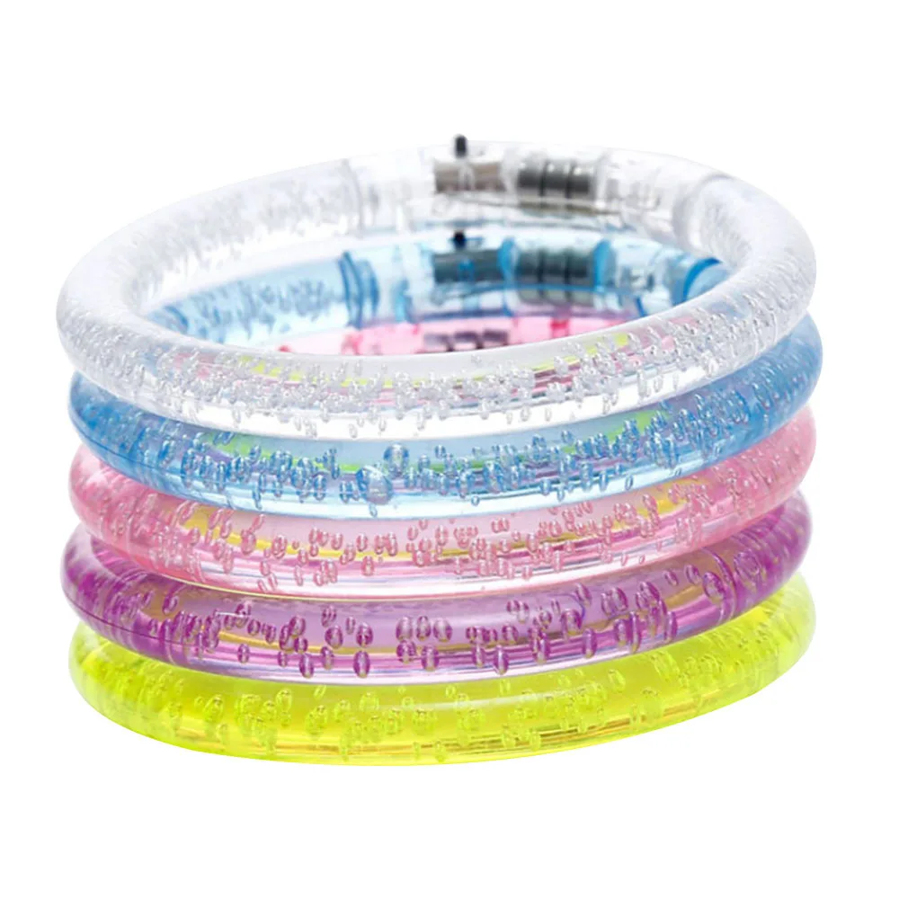 5 шт. светящийся браслет акриловый светодиодный светильник ящийся электронный