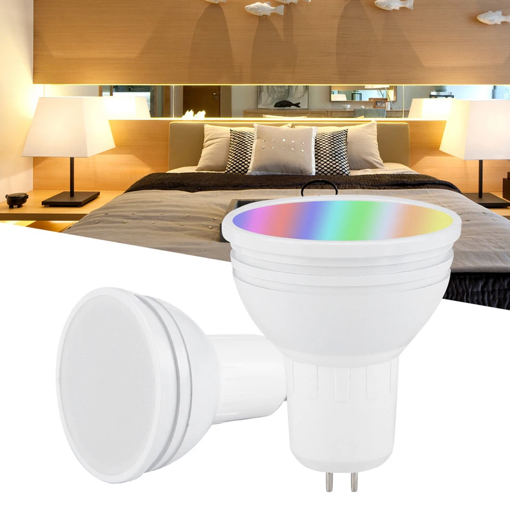RGB лампа RGBW светодиодный GU10 Светодиодный умный WiFi светильник Светодиодный точечный светильник 6 Вт Wake-UpCompatible с Alexa Google Assistant