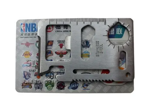 1 шт. титановый нож из нержавеющей стали кредитная карта оборудование для