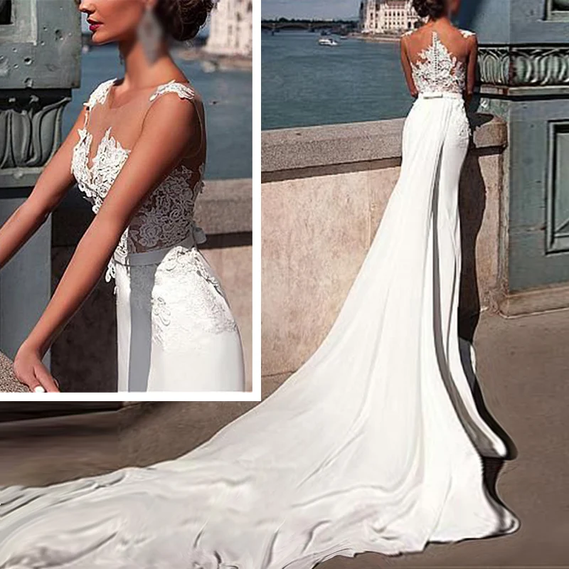 Женское сексуальное свадебное платье с глубоким v-образным вырезом длиной до