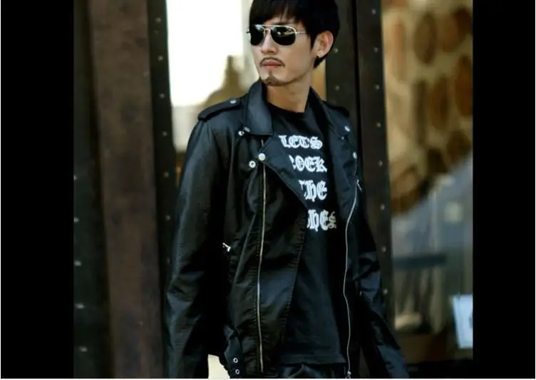 Обувь в стиле панк мужские футболки большого размера с косым отворотом и молнией